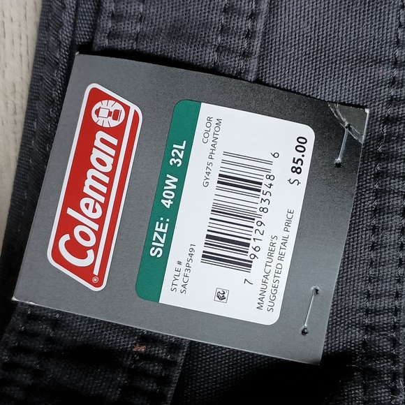 Coleman black fleece lined pants size 40w 32L - Picture 4 of 9